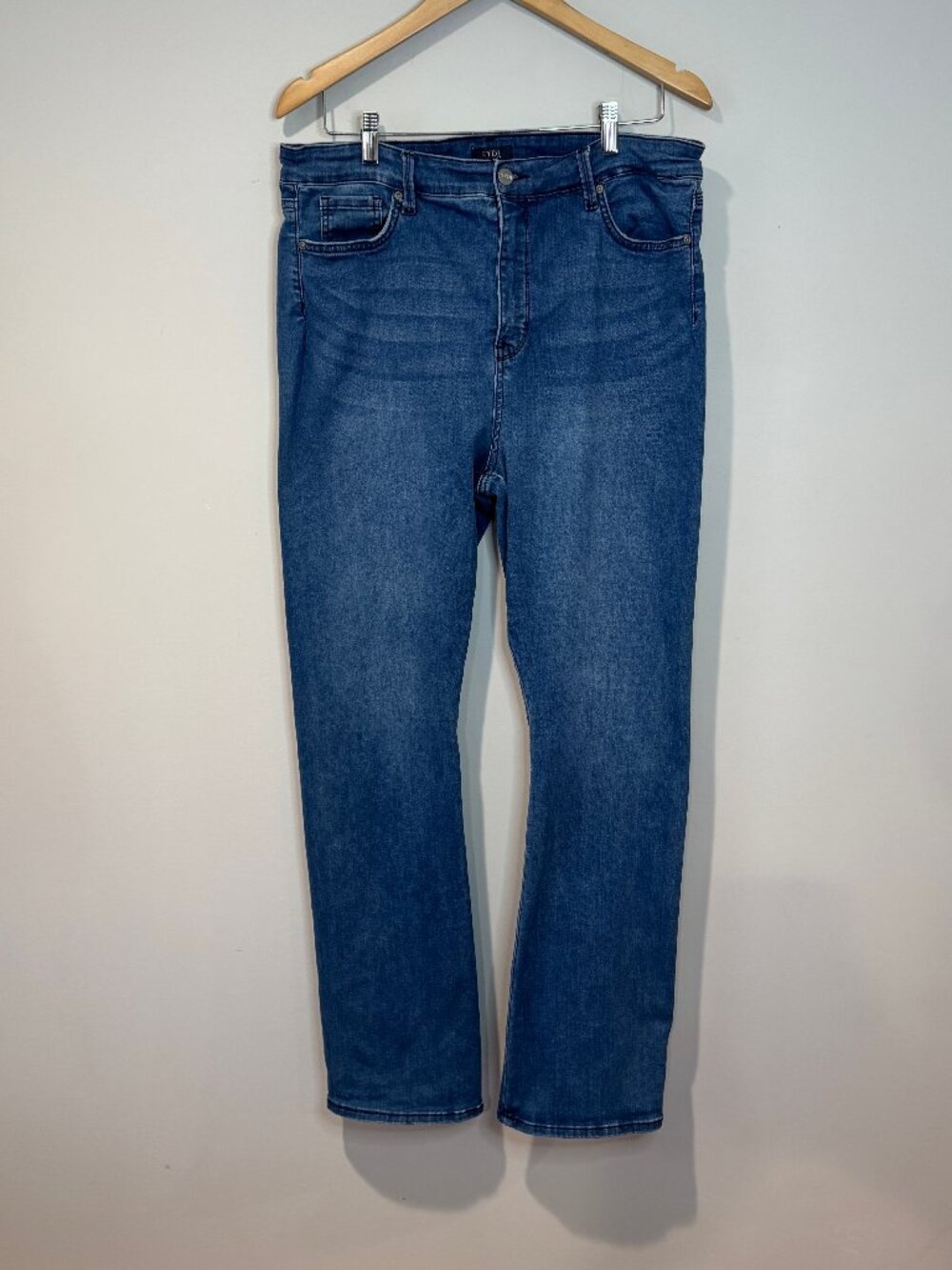 NYDJ High Rise Slim Bootcut Medium Wash Jeans Lift Tuck Technology Plus Size 16
